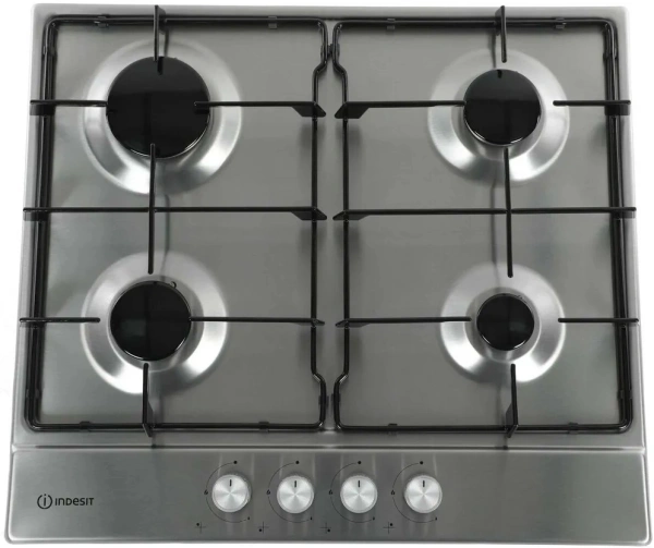 Газовая варочная поверхность Indesit THPM 641 W/IX/I нержавеющая сталь