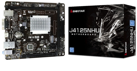 Материнская плата Biostar J4125NHU Intel J4125 2xDDR4 mini-ITX AC`97 8ch(7.1) GbLAN+VGA+HDMI