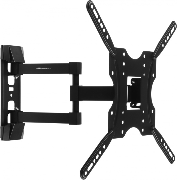 Кронштейн для телевизора Ultramounts UM904 черный 32"-55" макс.30кг настенный поворотно-выдвижной и наклонный