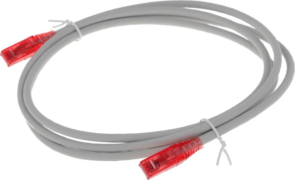 Патч-корд Hyperline PC-LPM-UTP-RJ45-RJ45-C5E-2M-LSZH-GY PC-LPM-UTP-RJ45-RJ45-C5E-2M UTP RJ-45 вил.-вилка RJ-45 кат.5E 2м серый LSZH (уп.:1шт) 24AWG