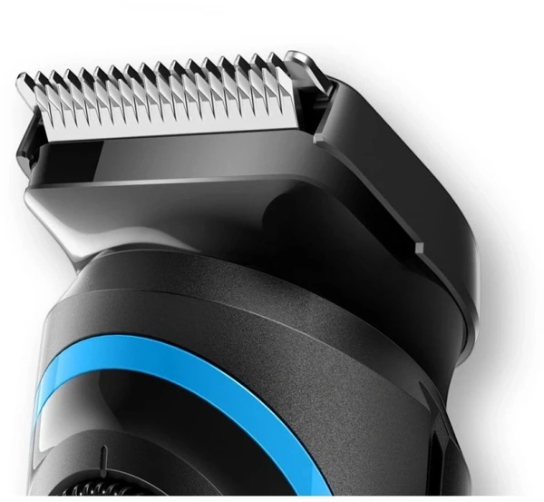 Триммер Braun BT3240 черный/голубой 6Вт (насадок в компл:2шт)