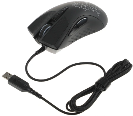 Мышь A4Tech Bloody A90 черный оптическая (6200dpi) USB (8but)