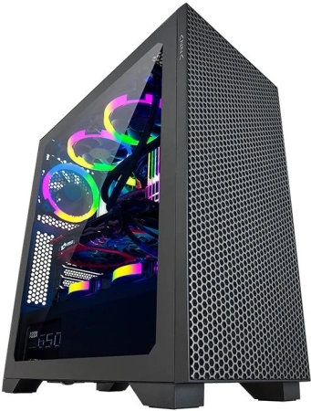 Корпус Azza Hive черный без БП ATX 1x120mm 2xUSB2.0 1xUSB3.0 audio bott PSU