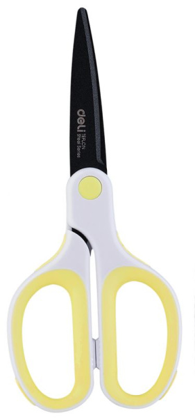 Ножницы Deli 6054 Soft-touch Teflon Effortless офисные 175мм сталь ассорти