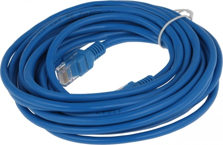 Патч-корд PP12-5M/B 1000G UTP 4 пары cat5E CCA molded 5м синий RJ-45 (m)-RJ-45 (m)