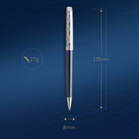 Ручка шариков. Waterman Hemisphere L`Essence du Bleu (CW2166470) LaqBlue CT M син. черн. подар.кор.