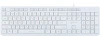 Клавиатура Оклик 550ML белый USB slim Multimedia LED