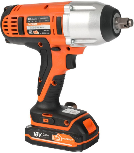 Гайковерт Patriot BR 360UES 1/2 аккум. патрон:квад.1/2" (кейс в комплекте) (180301561)
