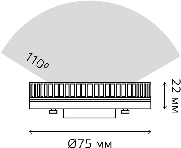 Лампа светодиодная Gauss Elementary GX53 15Вт цок.:GX53 таблетка 220B 4100K св.свеч.бел.нейт. (упак.:10шт) (83825)