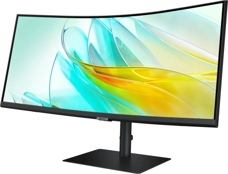 Монитор Samsung 34" ViewFinity S6 S34C650UAIXCI черный VA LED 5ms 21:9 HDMI M/M полуматовая 350cd 178гр/178гр 3440x1440 100Hz DP Ultra WQHD USB 8кг