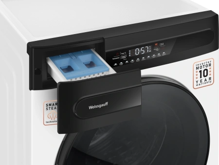 Стиральная машина Weissgauff WM 49411 Inverter Steam класс: A+++ загр.фронтальная макс.:11кг белый