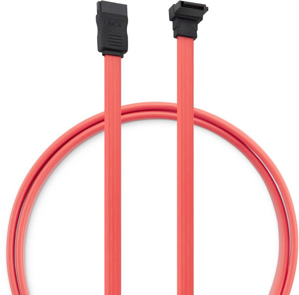 Кабель Buro TL-ATA-DATA-RA SATA SATA угловой 0.5м красный