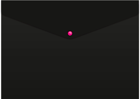 Конверт на кнопке Бюрократ Black Opal BLPK803A4/1 A4 пластик 0.18мм черный (упак.:4шт)