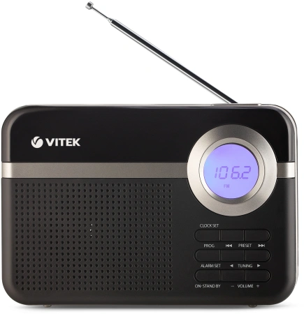Радиоприемник настольный Vitek VT-3592 черный