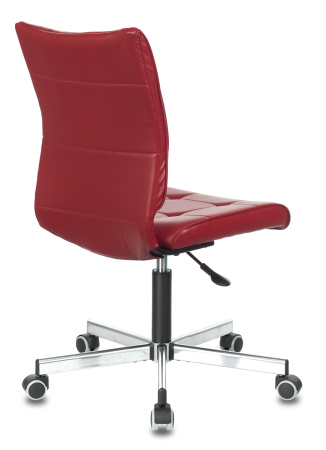 Кресло Бюрократ CH-330M красный Next-13 эко.кожа крестов. металл хром