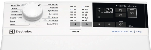 Стиральная машина Electrolux EW7T4272E пан.англ. класс: A загр.вертикальная макс.:7кг белый