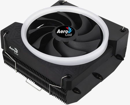 Устройство охлаждения(кулер) Aerocool Cylon 3H Soc-AM5/AM4/1151/1200/1700 4-pin 13-24dB Al+Cu 125W 480gr LED Ret