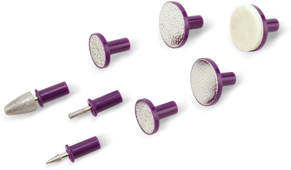 Маникюрный набор Maxwell MW-2601 насадок в компл.:8шт (подсветка) розовый