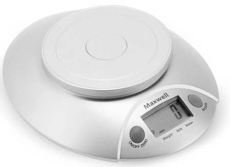 Весы кухонные электронные Maxwell MW-1451 макс.вес:5кг серебристый
