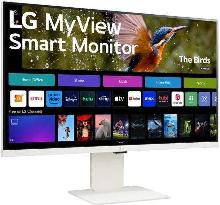Монитор LG 31.5" MyView 32SR83U-W белый IPS LED 16:9 HDMI M/M матовая HAS 400cd 178гр/178гр 3840x2160 60Hz UHD USB 7.7кг