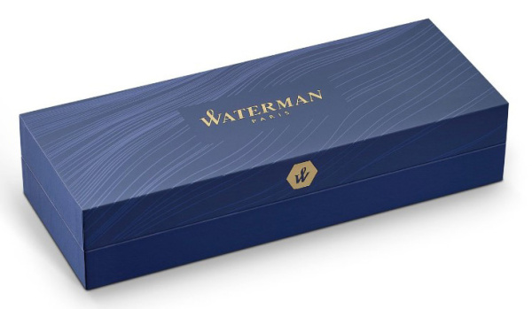 Ручка шариков. Waterman Hemisphere (CWS0920770) Matte Black GT M син. черн. подар.кор.