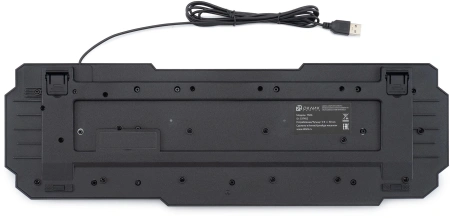 Клавиатура Оклик 750G FROST WAR черный/черный USB Multimedia for gamer