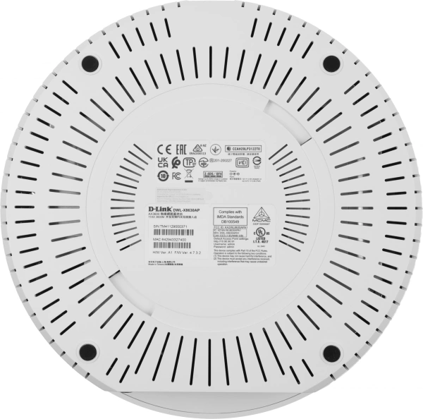 Точка доступа D-Link DWL-X8630AP/UN/A1A AX3600 белый