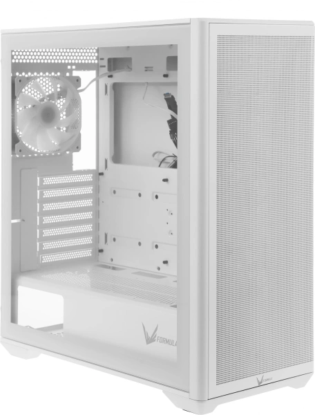 Корпус Formula Air Power G5 Plus белый без БП ATX 2xUSB2.0 audio bott PSU