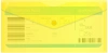 Конверт на кнопке Бюрократ -PK805AYEL пластик 0.18мм желтый TRAVEL формат