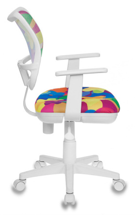 Кресло детское Бюрократ CH-W797 мультиколор Abstract сетка/ткань крестов. пластик пластик белый