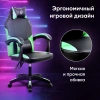 Кресло игровое Оклик Spirit черный/зеленый сиденье черный/зеленый искусст.кожа/сетка с подголов. кре