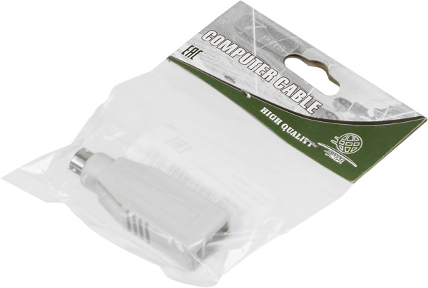 Переходник Ningbo MD6M USB013A PS/2 (m) USB A(f) серый