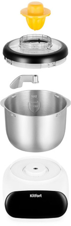 Миксер планетарный Kitfort КТ-3427 120Вт белый/черный