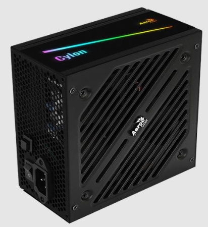 Блок питания Aerocool ATX 500W CYLON 500 80+ (24+4+4pin) APFC 120mm fan color 5xSATA RTL