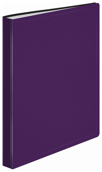 Папка с 10 прозр.вклад. Бюрократ DeLuxe DLV10BBERRY A4 пластик 0.7мм черничный