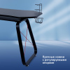 Стол игровой Оклик 531G столешница МДФ карбон каркас черный 126х60см