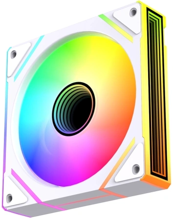 Вентилятор для корпуса Bloody BD-CF120ARGB2 LCD ARGB 120х120x25 белый 4-pin 26дБ (упак.:1шт) (BD-CF120ARGB2-WH) Ret