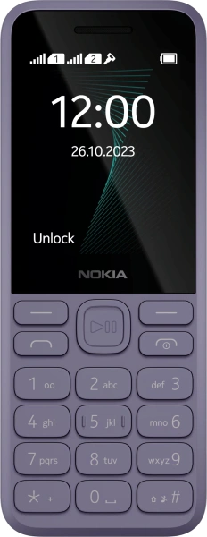 Мобильный телефон Nokia 130 TA-1576 DS EAC фиолетовый 2.4" 240x320 S30+ 0.3Mpix