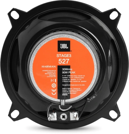 Колонки автомобильные JBL Stage3 527 120Вт 91дБ 3Ом 13см (5дюйм) (ком.:2кол.) коаксиальные двухполосные