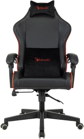 Кресло игровое A4Tech Bloody GC-780 черный сиденье черный кожзам с подголов. крестов. металл черный пластик черный
