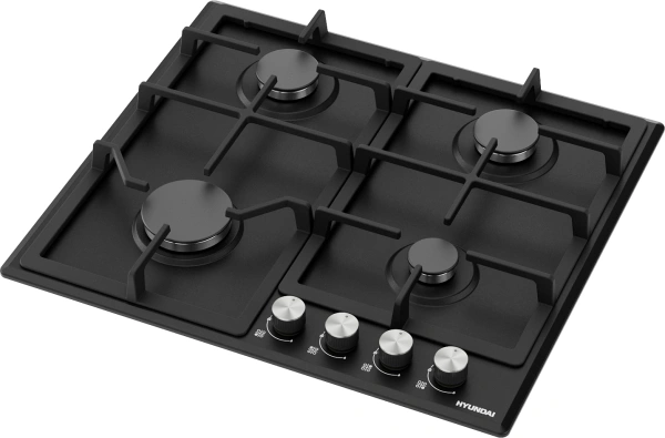 Газовая варочная поверхность Hyundai HHG 6432 BK черный