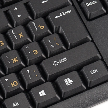 Клавиатура Оклик 130M черный USB