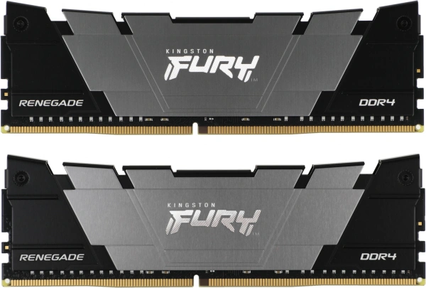 Память DDR4 2x32GB 3200MHz Kingston KF432C16RB2K2/64 Fury Renegade Black RTL Gaming PC4-25600 CL16 D