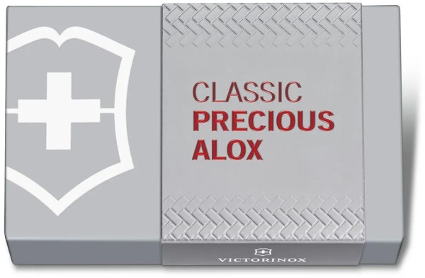 Нож перочинный Victorinox Classic Precious Alox (0.6221.401G) 58мм 5функц. красный подар.коробка