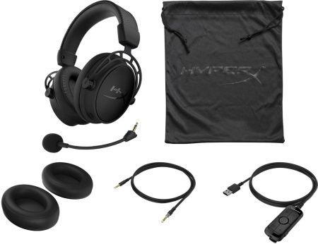 Наушники с микрофоном HyperX Cloud Alpha S Blackout (HX-HSCAS-BK) черный 1м мониторные оголовье (4P5L2AA)