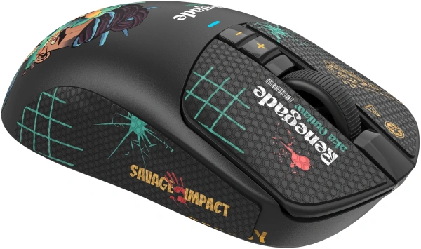 Мышь A4Tech Bloody R72 Ultra Duo черный/рисунок оптическая 20000dpi беспров. USB/USB-C 6but (R72 ULTRA DUO RENEGADEMIDNIGHT)