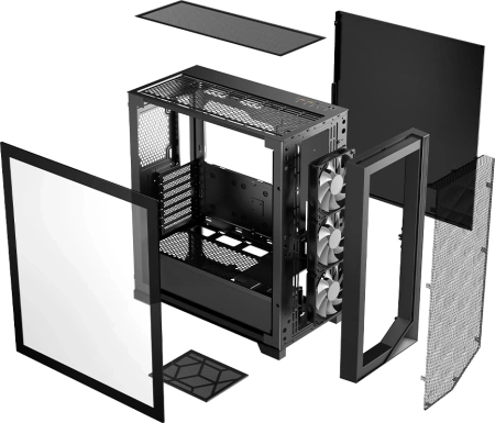 Корпус PcCooler C3D510 BK черный без БП ATX 2xUSB3.0 audio bott PSU