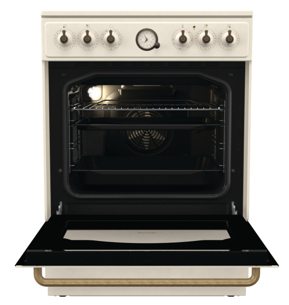 Плита Электрическая Gorenje GECS6B70CLI бежевый стеклокерамика (без крышки)