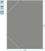 Папка-короб на резинке Бюрократ -BA25/05GREY пластик 0.5мм корешок 25мм A4 серый