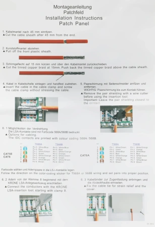 Патч-панель ITK PP24-1UC5ES-D05 19" 1U 24xRJ45 кат.5e STP